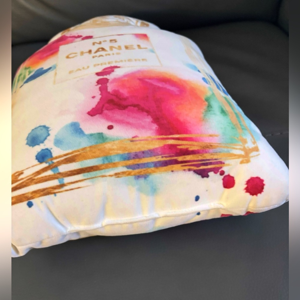 Chanel No. 5 Multicolor Decorative Pillow - Picture 4 of 6